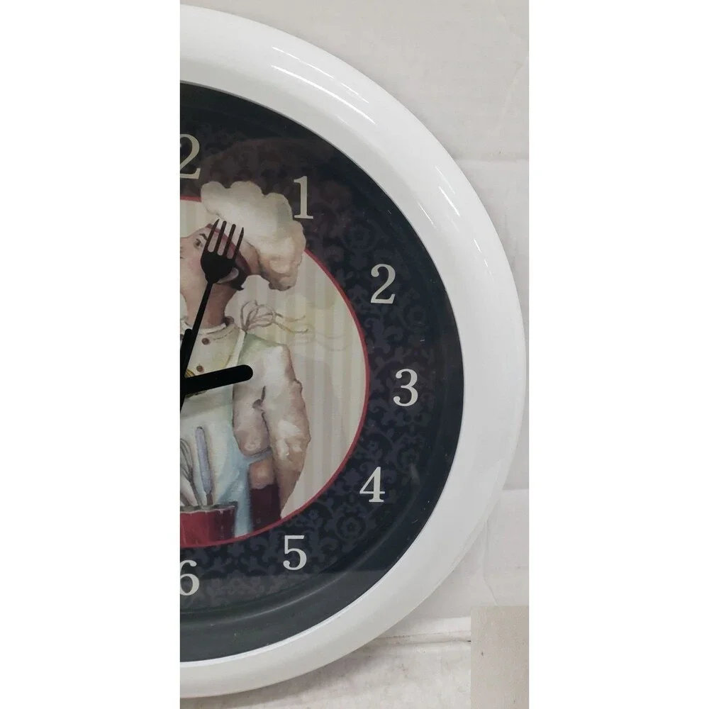 Round Plastic Kitchen Wall Clock, 12